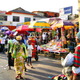 Mercado en Ghana. Wikimedia Commons